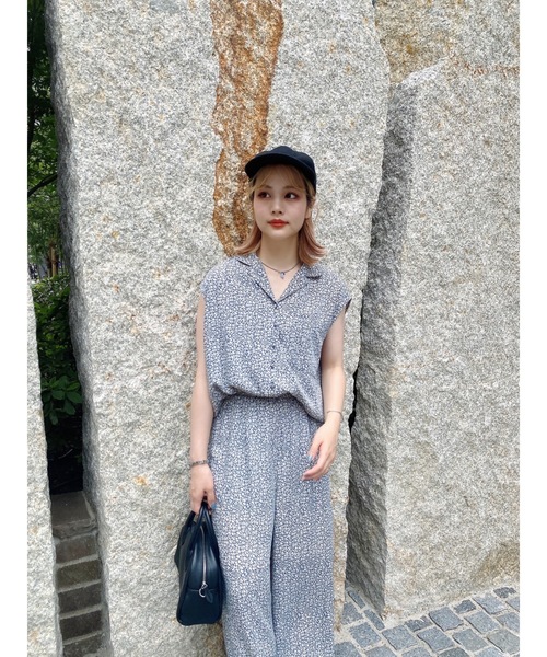 JUMELLE（ジュメロ）の「イサックセットアップ（セットアップ・レディース・ベージュ/ブルー・MEDIUM/SMALL）」の10枚目の写真