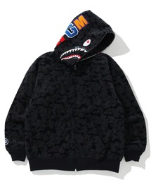 SOLID CAMO CORDUROY SHARK FULL ZIP HOODIE L