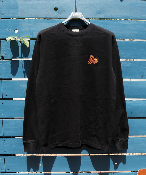 The Endless Summer（エンドレスサマー）の「TES THE ENDLESS SUMMER EMB LONG SLEEVE T-SHIRT / ロンT（Tシャツ/カットソー・メンズ・ホワイト/ブルーグレー/ブラック/モカ/ベージュ・X-LARGE/SMALL/MEDIUM/LARGE）」の3枚目の写真