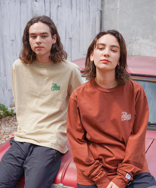 The Endless Summer（エンドレスサマー）の「TES THE ENDLESS SUMMER EMB LONG SLEEVE T-SHIRT / ロンT（Tシャツ/カットソー・メンズ・ホワイト/ブルーグレー/ブラック/モカ/ベージュ・X-LARGE/SMALL/MEDIUM/LARGE）」の13枚目の写真