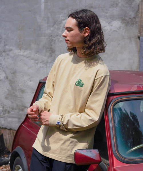 The Endless Summer（エンドレスサマー）の「TES THE ENDLESS SUMMER EMB LONG SLEEVE T-SHIRT / ロンT（Tシャツ/カットソー・メンズ・ホワイト/ブルーグレー/ブラック/モカ/ベージュ・X-LARGE/SMALL/MEDIUM/LARGE）」の15枚目の写真
