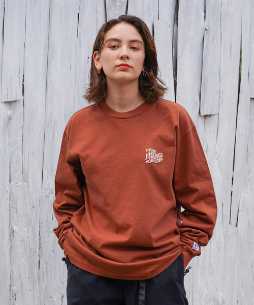 The Endless Summer（エンドレスサマー）の「TES THE ENDLESS SUMMER EMB LONG SLEEVE T-SHIRT / ロンT（Tシャツ/カットソー・メンズ・ホワイト/ブルーグレー/ブラック/モカ/ベージュ・X-LARGE/SMALL/MEDIUM/LARGE）」の16枚目の写真