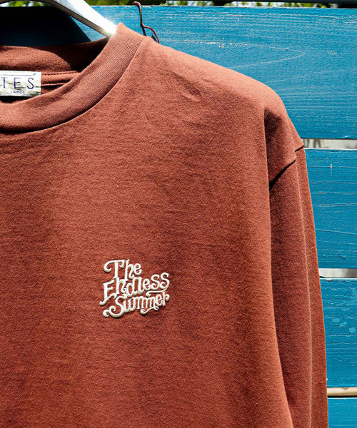 The Endless Summer（エンドレスサマー）の「TES THE ENDLESS SUMMER EMB LONG SLEEVE T-SHIRT / ロンT（Tシャツ/カットソー・メンズ・ホワイト/ブルーグレー/ブラック/モカ/ベージュ・X-LARGE/SMALL/MEDIUM/LARGE）」の21枚目の写真