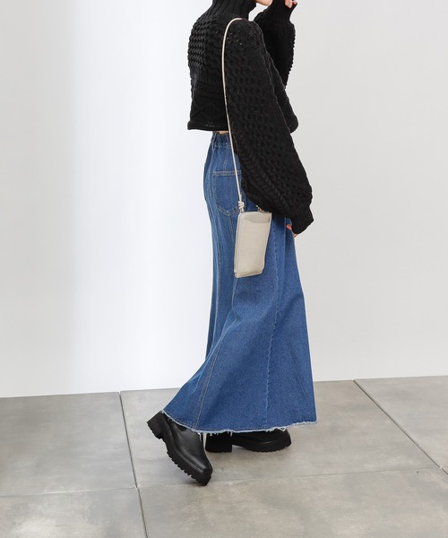 COLONY 2139（コロニートゥーワンスリーナイン）の「【WEB・一部店舗限定】短丈ケーブルハイネックニット（ニット/セーター・レディース・チャコールグレー/ブラック/ピンク/アイボリー・FREE）」の18枚目の写真