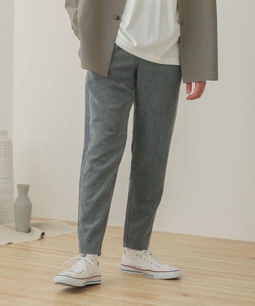 SENSE OF PLACE by URBAN RESEARCH（センスオブプレイスバイアーバンリサーチ）の「『セットアップ対応』コーデュロイテーパードパンツ（その他パンツ・メンズ・チャコールグレー/パープル/ライトベージュ/ブルー・MEDIUM/LARGE）」の9枚目の写真