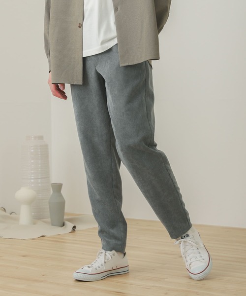 SENSE OF PLACE by URBAN RESEARCH（センスオブプレイスバイアーバンリサーチ）の「『セットアップ対応』コーデュロイテーパードパンツ（その他パンツ・メンズ・チャコールグレー/パープル/ライトベージュ/ブルー・MEDIUM/LARGE）」の10枚目の写真