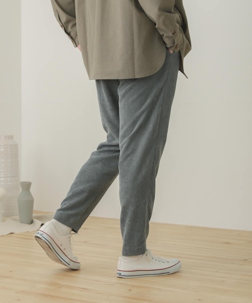 SENSE OF PLACE by URBAN RESEARCH（センスオブプレイスバイアーバンリサーチ）の「『セットアップ対応』コーデュロイテーパードパンツ（その他パンツ・メンズ・チャコールグレー/パープル/ライトベージュ/ブルー・MEDIUM/LARGE）」の11枚目の写真