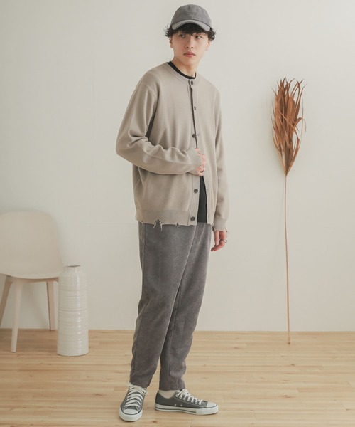 SENSE OF PLACE by URBAN RESEARCH（センスオブプレイスバイアーバンリサーチ）の「『セットアップ対応』コーデュロイテーパードパンツ（その他パンツ・メンズ・チャコールグレー/パープル/ライトベージュ/ブルー・MEDIUM/LARGE）」の12枚目の写真