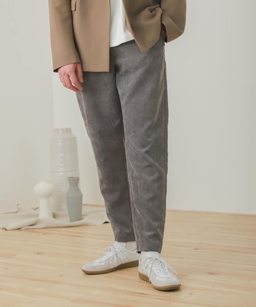 SENSE OF PLACE by URBAN RESEARCH（センスオブプレイスバイアーバンリサーチ）の「『セットアップ対応』コーデュロイテーパードパンツ（その他パンツ・メンズ・チャコールグレー/パープル/ライトベージュ/ブルー・MEDIUM/LARGE）」の14枚目の写真