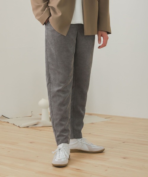 SENSE OF PLACE by URBAN RESEARCH（センスオブプレイスバイアーバンリサーチ）の「『セットアップ対応』コーデュロイテーパードパンツ（その他パンツ・メンズ・チャコールグレー/パープル/ライトベージュ/ブルー・MEDIUM/LARGE）」の16枚目の写真