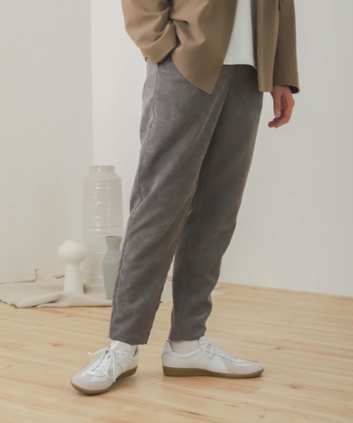 SENSE OF PLACE by URBAN RESEARCH（センスオブプレイスバイアーバンリサーチ）の「『セットアップ対応』コーデュロイテーパードパンツ（その他パンツ・メンズ・チャコールグレー/パープル/ライトベージュ/ブルー・MEDIUM/LARGE）」の17枚目の写真