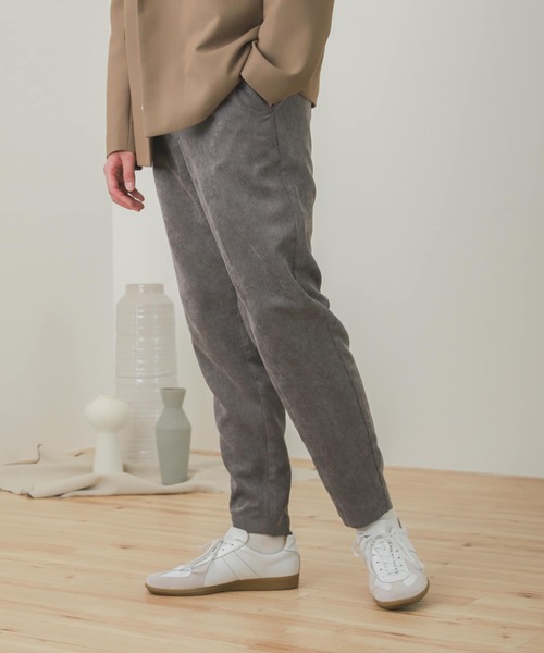 SENSE OF PLACE by URBAN RESEARCH（センスオブプレイスバイアーバンリサーチ）の「『セットアップ対応』コーデュロイテーパードパンツ（その他パンツ・メンズ・チャコールグレー/パープル/ライトベージュ/ブルー・MEDIUM/LARGE）」の18枚目の写真