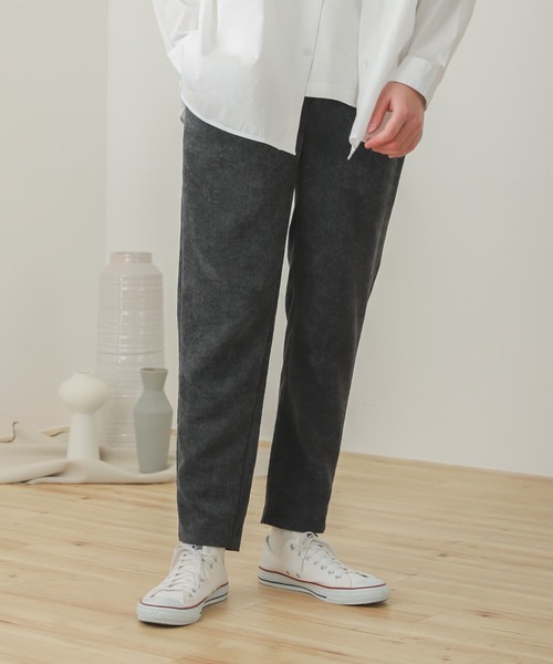 SENSE OF PLACE by URBAN RESEARCH（センスオブプレイスバイアーバンリサーチ）の「『セットアップ対応』コーデュロイテーパードパンツ（その他パンツ・メンズ・チャコールグレー/パープル/ライトベージュ/ブルー・MEDIUM/LARGE）」の20枚目の写真