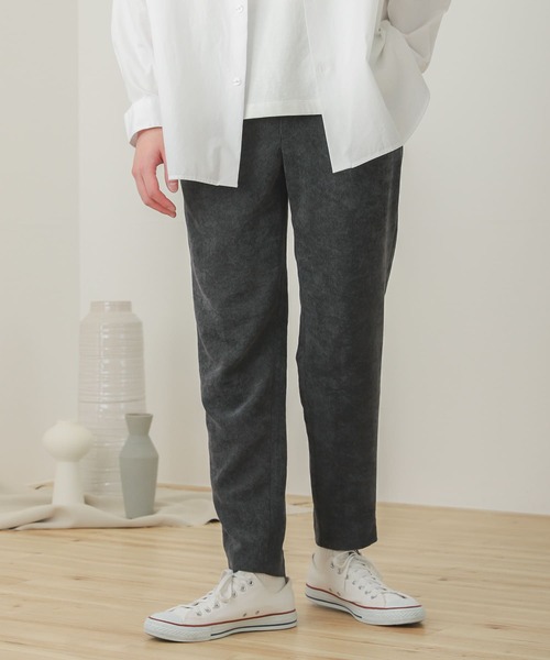 SENSE OF PLACE by URBAN RESEARCH（センスオブプレイスバイアーバンリサーチ）の「『セットアップ対応』コーデュロイテーパードパンツ（その他パンツ・メンズ・チャコールグレー/パープル/ライトベージュ/ブルー・MEDIUM/LARGE）」の22枚目の写真