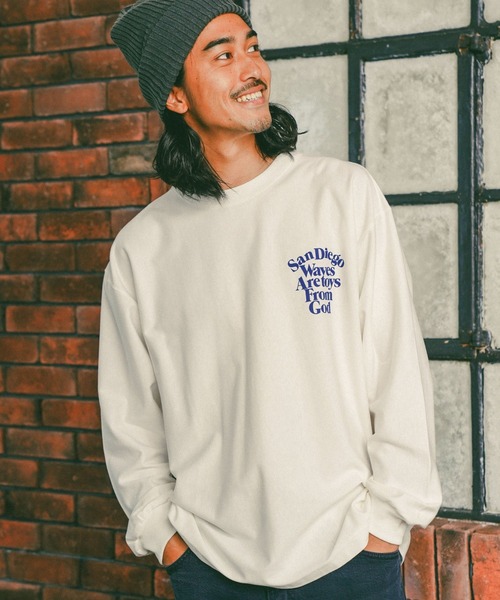 BAYFLOW(ベイフロー)の「レタープリント L/S TEE(Tシャツ/カットソー・メンズ・ホワイト/グリーン/ブラック・SMALL/MEDIUM/LARGE)」の16枚目の写真