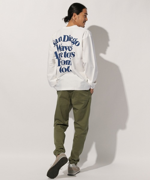BAYFLOW(ベイフロー)の「レタープリント L/S TEE(Tシャツ/カットソー・メンズ・ホワイト/グリーン/ブラック・SMALL/MEDIUM/LARGE)」の7枚目の写真