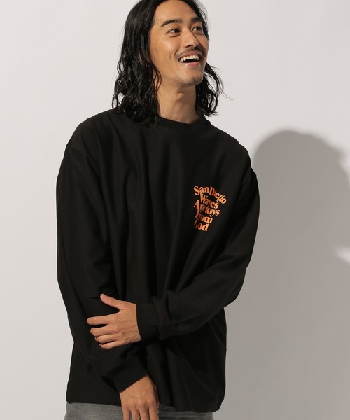 BAYFLOW(ベイフロー)の「レタープリント L/S TEE(Tシャツ/カットソー・メンズ・ホワイト/グリーン/ブラック・SMALL/MEDIUM/LARGE)」の4枚目の写真