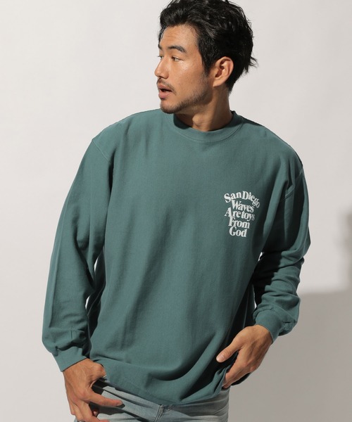 BAYFLOW(ベイフロー)の「レタープリント L/S TEE(Tシャツ/カットソー・メンズ・ホワイト/グリーン/ブラック・SMALL/MEDIUM/LARGE)」の11枚目の写真