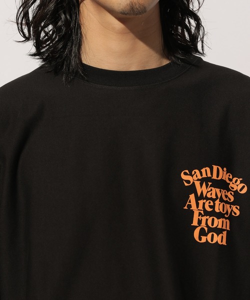 BAYFLOW(ベイフロー)の「レタープリント L/S TEE(Tシャツ/カットソー・メンズ・ホワイト/グリーン/ブラック・SMALL/MEDIUM/LARGE)」の9枚目の写真