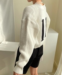 Diosfront | バックカラージャガードVネックカーディガン(カーディガン/ボレロ)