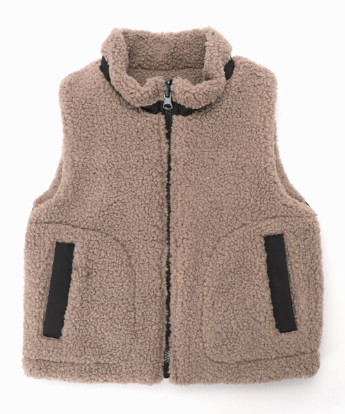 COMME CA ISM(コムサイズム)の「リバーシブル 中わたベスト(ダウンベスト・キッズ・ベージュ/キャメル・110cm/100cm/120cm/130cm/140cm/150cm)」の14枚目の写真