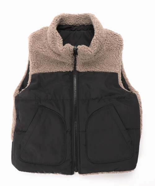 COMME CA ISM(コムサイズム)の「リバーシブル 中わたベスト(ダウンベスト・キッズ・ベージュ/キャメル・110cm/100cm/120cm/130cm/140cm/150cm)」の17枚目の写真