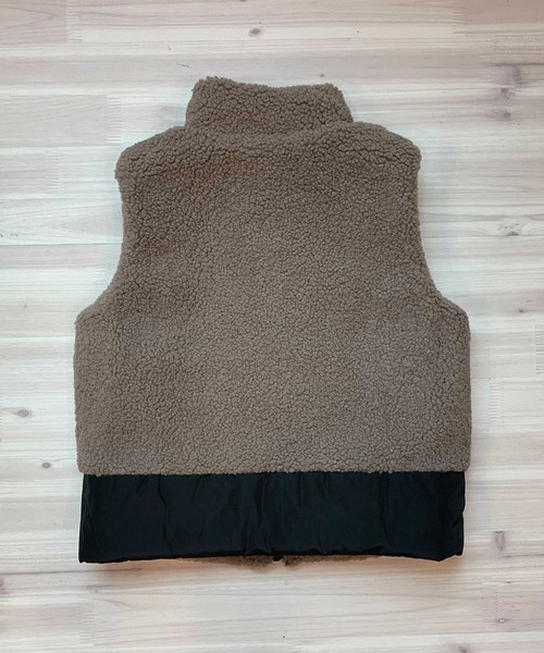 COMME CA ISM(コムサイズム)の「リバーシブル 中わたベスト(ダウンベスト・キッズ・ベージュ/キャメル・110cm/100cm/120cm/130cm/140cm/150cm)」の10枚目の写真