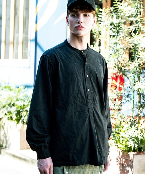 ８(eight)（エイト）の「ブルガリアタイプグランパシャツ（シャツ/ブラウス・メンズ・オフホワイト/オリーブ/ブラック/ネイビー・MEDIUM/X-LARGE/LARGE）」の16枚目の写真