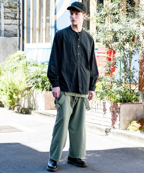 ８(eight)（エイト）の「ブルガリアタイプグランパシャツ（シャツ/ブラウス・メンズ・オフホワイト/オリーブ/ブラック/ネイビー・MEDIUM/X-LARGE/LARGE）」の18枚目の写真