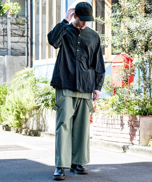 ８(eight)（エイト）の「ブルガリアタイプグランパシャツ（シャツ/ブラウス・メンズ・オフホワイト/オリーブ/ブラック/ネイビー・MEDIUM/X-LARGE/LARGE）」の21枚目の写真