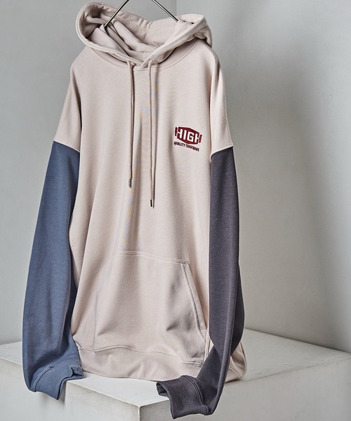 POWER TO THE PEOPLE(パワートゥーザピープル)の「【POWER TO THE PEOPLE/パワートゥザピープル】 スナックエンブロイダリー バック刺繍パーカー/ユニセックス(パーカー・メンズ・チャコールグレー/イエロー/ブルー/その他9・MEDIUM/LARGE/X-LARGE)」の4枚目の写真