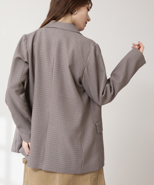 N.(N. Natural Beauty Basic)(エヌエヌナチュラルビューティーベーシック)の「【S Size Line】◆ダブルブレストテーラードジャケット(テーラードジャケット・レディース・ブラウン/ネイビー/チェック・SMALL/MEDIUM)」の10枚目の写真
