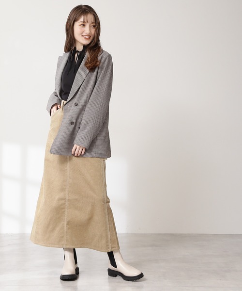N.(N. Natural Beauty Basic)(エヌエヌナチュラルビューティーベーシック)の「【S Size Line】◆ダブルブレストテーラードジャケット(テーラードジャケット・レディース・ブラウン/ネイビー/チェック・SMALL/MEDIUM)」の8枚目の写真