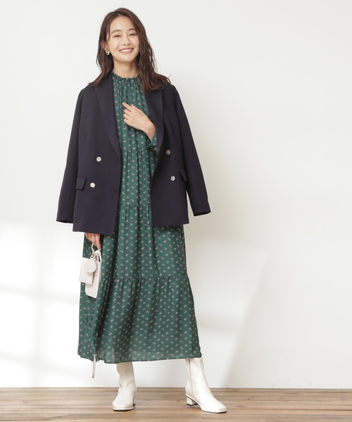 N.(N. Natural Beauty Basic)(エヌエヌナチュラルビューティーベーシック)の「【S Size Line】◆ダブルブレストテーラードジャケット(テーラードジャケット・レディース・ブラウン/ネイビー/チェック・SMALL/MEDIUM)」の6枚目の写真