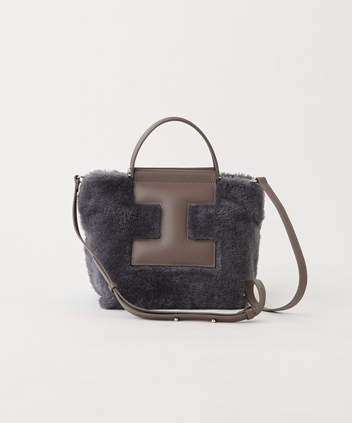 IACUCCI（イアクッチ）の「【IACUCCI】ムートンミニトートバッグ/SORBETTO MONTONE（ハンドバッグ・レディース・サンドベージュ/グレー・FREE）」の14枚目の写真