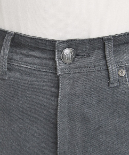 パンツ Semi flare denim GREY 1 YANUK（ヤヌーク）の「【YANUK】セミフレア カラーデニム Semi