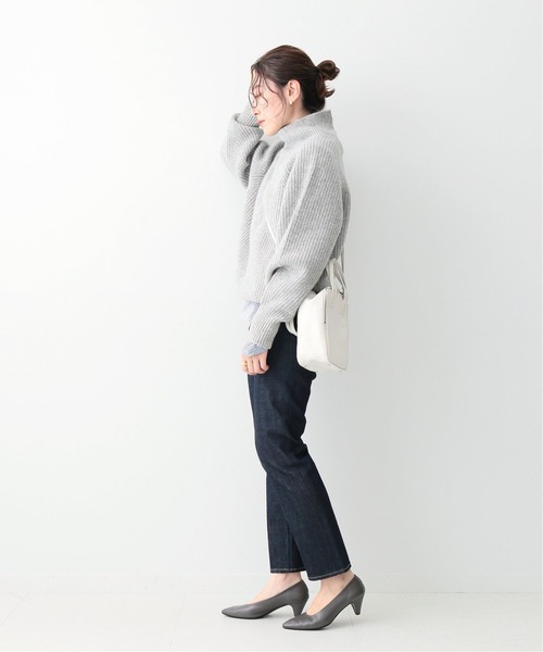 IENA（イエナ）の「AQUA 片畦ラグランハイネックプルオーバー◆（ニット/セーター・レディース・ブラック/グレー/ナチュラル/イエロー・FREE）」の10枚目の写真