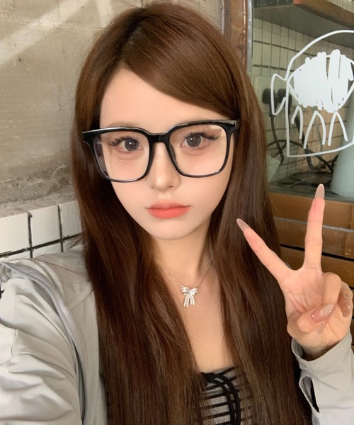 REBALANCE（リバランス）の「クリアレンズ セルフレーム 伊達メガネ ユニセックス（メガネ・レディース・A/B/C/D/E/F/G/H/I/J/R/O/P/S/Q/N/M/L/K・ONE SIZE）」の14枚目の写真