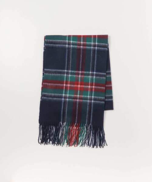 URBAN RESEARCH Sonny Label（アーバンリサーチサニーレーベル）の「大判ウールチェックストール（マフラー・レディース・ブラウン/ライトグレー/ネイビー/チャコールグレー・ONE）」の10枚目の写真