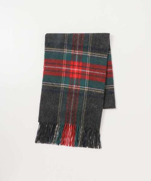 URBAN RESEARCH Sonny Label（アーバンリサーチサニーレーベル）の「大判ウールチェックストール（マフラー・レディース・ブラウン/ライトグレー/ネイビー/チャコールグレー・ONE）」の11枚目の写真