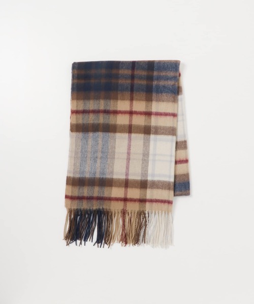 URBAN RESEARCH Sonny Label（アーバンリサーチサニーレーベル）の「大判ウールチェックストール（マフラー・レディース・ブラウン/ライトグレー/ネイビー/チャコールグレー・ONE）」の12枚目の写真