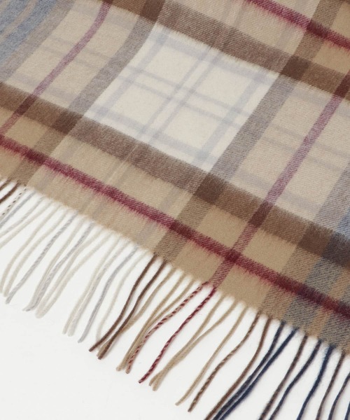 URBAN RESEARCH Sonny Label（アーバンリサーチサニーレーベル）の「大判ウールチェックストール（マフラー・レディース・ブラウン/ライトグレー/ネイビー/チャコールグレー・ONE）」の14枚目の写真