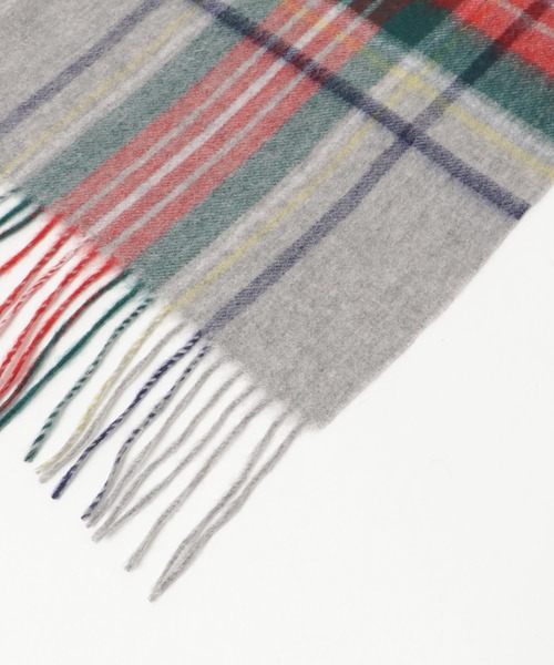 URBAN RESEARCH Sonny Label（アーバンリサーチサニーレーベル）の「大判ウールチェックストール（マフラー・レディース・ブラウン/ライトグレー/ネイビー/チャコールグレー・ONE）」の16枚目の写真