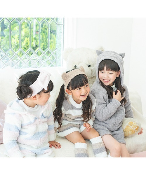 sense of wonder(センスオブワンダー)の「fuwamokoくま・ねこパーカ(パーカー・キッズ・ライトグレー/ベージュ・100-110cm/120-130cm/80-90cm)」の18枚目の写真