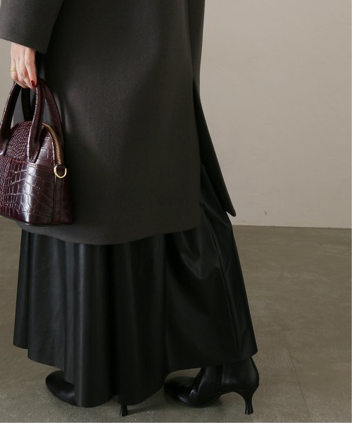 La TOTALITE（ラトータリテ）の「ウールナイロンVネックカラーコート◆（ノーカラーコート・レディース・ピンク/グレー/ナチュラル・38/36）」の12枚目の写真