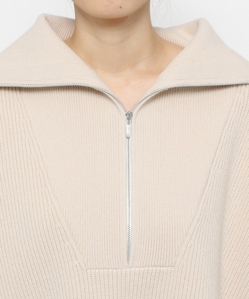 yuw(ユウ)の「HALF ZIP PULLOVER 217877(ニット/セーター・レディース・ブラック・FREE)」の8枚目の写真