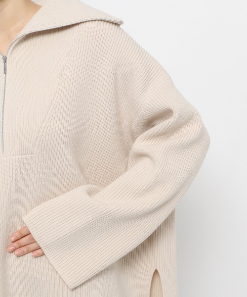 yuw(ユウ)の「HALF ZIP PULLOVER 217877(ニット/セーター・レディース・ブラック・FREE)」の9枚目の写真