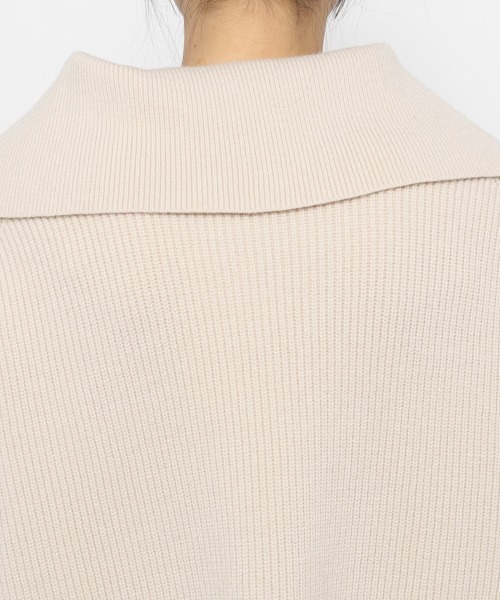 yuw(ユウ)の「HALF ZIP PULLOVER 217877(ニット/セーター・レディース・ブラック・FREE)」の12枚目の写真