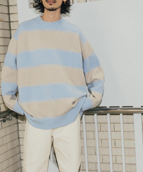 JENERAL RESEARCHのモヘアボーダーニット URBAN RESEARCH（アーバンリサーチ）の「GOODBETTERBEST モヘア