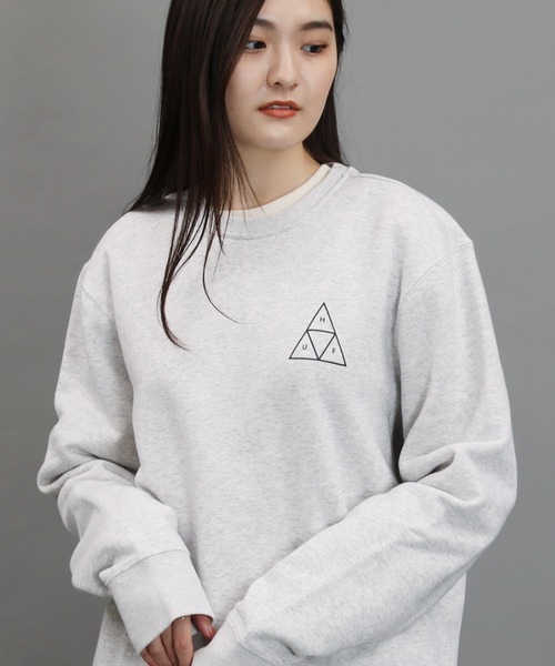 HUF / ハフ HUF ESSENTIALS TT CREW トリプルトライアングルロゴ クルーネック スウェット トレーナー